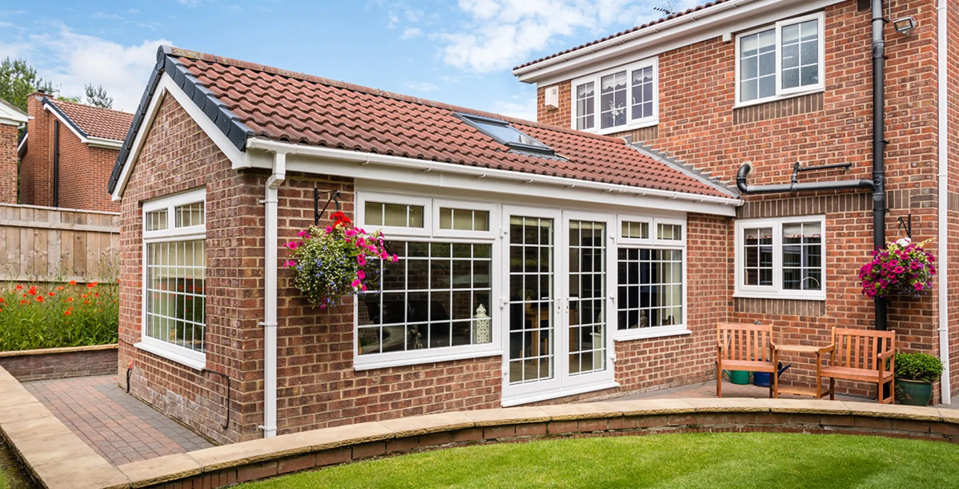 Mason casement uPVC windows with tinted glass