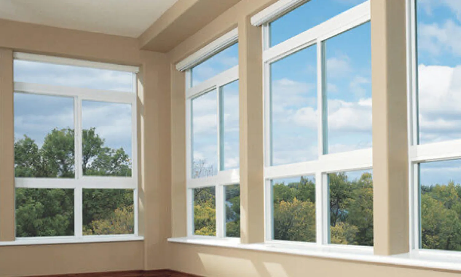Fixed uPVC bay